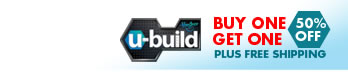 U-BUILD
BUY ONE GET ONE 50% OFF 
PLUS FREE SHIPPING