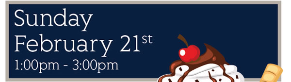 Sunday
February 21st
1:00pm - 3:00pm